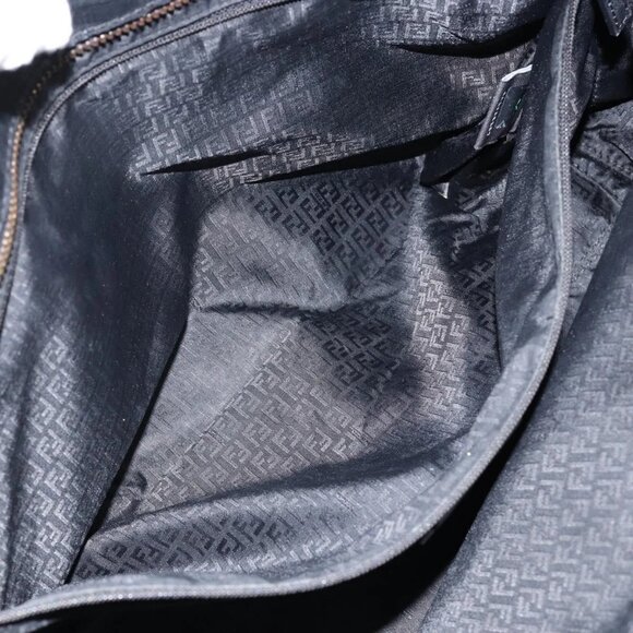 FENDI Zucca Canvas Tote Bag PVC Black Gold Auth 147011 - Picture 13 of 16